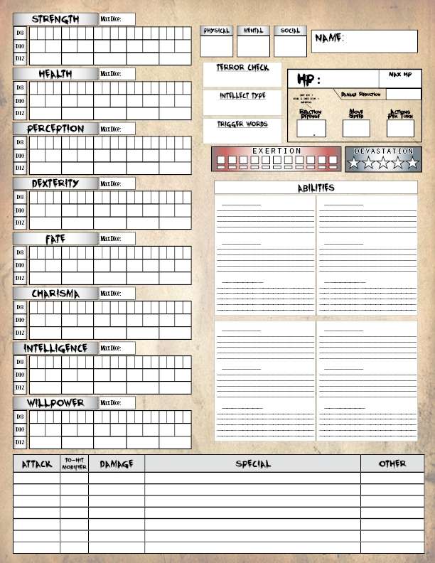 Cypher System Character Sheet Pdf - passlunder